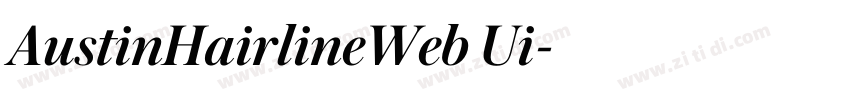 AustinHairlineWeb Ui字体转换